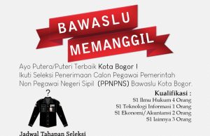 Bawaslu Kota Bogor Buka Seleksi Penerimaan Pegawai, Ini Persyaratannya