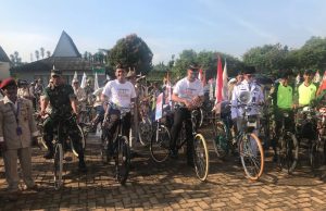 Polres Bogor Sosialisasikan Millenial Road Safety Festival Kepada Komunitas Ontel Cibinong