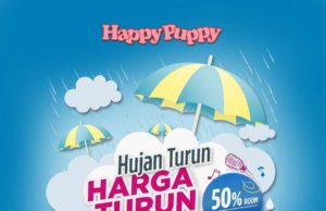 Apresiasi Pelanggan Saat Hujan Turun, Happy Puppy Beri Diskon Room 50%