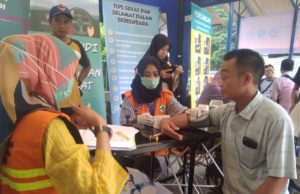 Sopir Bus di Terminal Baranangsiang Bogor di Tes Urine