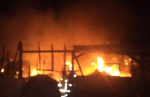 Gudang Home Industri Kopi di Megamendung Terbakar