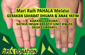 Penggalangan Dana Karang Taruna Satria Insan Kreatif Unit RW 03 Desa Cijayanti