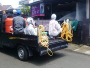 Satgas Covid Tanah Baru Giat Penyemprotan Desinfektan
