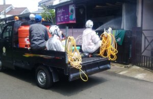 Satgas Covid Tanah Baru Giat Penyemprotan Desinfektan