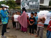 Yayasan baitul Maal Bersama BEN Giat Bagi sembako Bersama Yatim dan Dhuafa