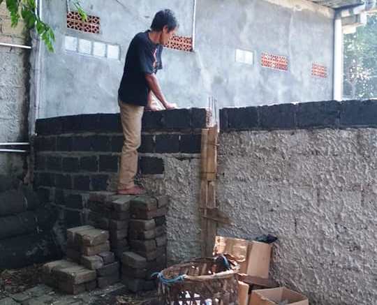 Penembokan jln pos citayam