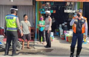 Ops PPKM Stasioner Polsek Sukaraja Terus Dilakukan Menjelang Lebaran 2021