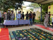 Polsek Cileungsi Musnahkan Ribuan Miras Hasil Operasi