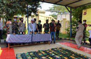 Polsek Cileungsi Musnahkan Ribuan Miras Hasil Operasi