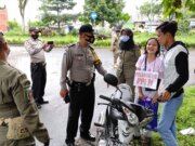 Gerakan Bogor Bermasker Polsek Tamansari dilaksanakan Dalam Rangka Ops Ketupat Lodaya 2021