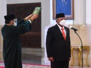 Presiden Jokowi Lantik Ganip Warsito sebagai Kepala BNPB