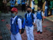 Antusias Siswa SD Saat Ujicoba PTM di Kota Bogor, Walikota Bogor Ingatkan Hal Ini