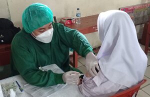 Melalui Gerai Vaksinasi Covid19, Polsek Cileungsi Terus Upayakan Percepatan vaksinasi Covid19