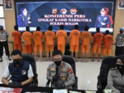 Polres Bogor Ungkap 7 Kasus Penyalahgunaan Narkotika, 9 Orang Tersangka Di Tangkap