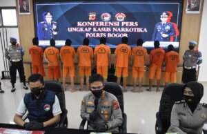 Polres Bogor Ungkap 7 Kasus Penyalahgunaan Narkotika, 9 Orang Tersangka Di Tangkap
