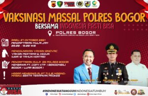 Polres Bogor Kembali Gelar Vaksinasi Massal