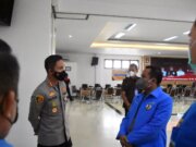 Gerai Vaksinasi Polres Bogor bekerja sama dengan KNPI dan PWI Kabupaten Bogor Wujud Dukung Percepatan Vaksinasi Covid19