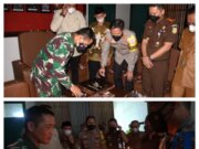 HUT TNI Ke 76, Jajaran Polres Bogor Bogor Berikan Kejutan ke Kodim 0621 Kabupaten Bogor