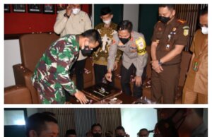 HUT TNI Ke 76, Jajaran Polres Bogor Bogor Berikan Kejutan ke Kodim 0621 Kabupaten Bogor
