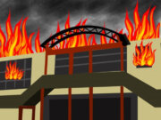 Diduga Korsleting Aeon Mall Sentul City Terbakar