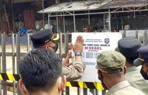 Eks Lahan Presiden Theater Resmi di Segel Satpol PP Kota Bogor