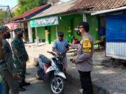 Polsek Cariu Berikan Himbauan Kepada Masyarakat Tentang PPKM Level 2