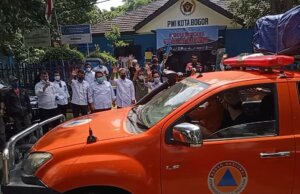 Tim “PEKA” Peduli Semeru Dilepas Wakil Walikota dan Ketua PWI Kota Bogor