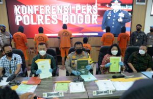 Polres Bogor Berhasil Usut Pelaku Mafia Tanah Yang Timbulkan Kerugian Hingga Milyaran Rupiah