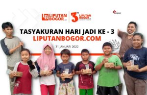 Sambut Milad Ke 3, Media Liputanbogor.com Berbagi Keceriaan Bersama Puluhan Anak-Anak