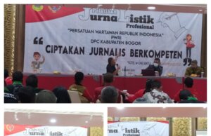 DPC PWRI Kab. Bogor Adakan Pelatihan Jurnalistik Untuk Menciptakan Jurnalis Yang Berkompeten