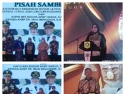 Pisah Sambut Komandan Kodim 0621 Kab.Bogor Letkol (INF) Sukur Hermanto Kepada Letkol (KAV) Gan Gan Rusgandara, S.Hub.Int Dan Kapolres Bogor AKBP Harun, S.I.K.,S.H Kepada AKBP Dr.Iman Imanuddin, S.H.,S.I.K.,M.H
