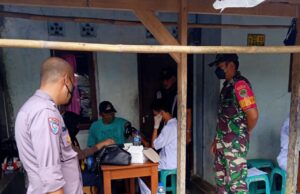 Putus Mata Rantai Covid-19, Polsek Ciampea Gelar Vaksinasi Dosis 1, 2 & 3