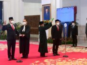 Presiden Joko Widodo Lantik Gubernur Lemhannas dan Kepala Badan Pangan Nasional