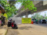 Ruas Jalan Sholeh Iskandar Ditutup Total