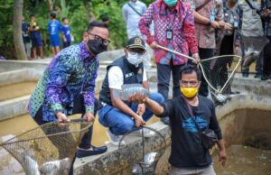 Balai Warga Kampung Cikeas dan Budidaya Ikan CSR Bank BJB Diresmikan Walikota Bogor