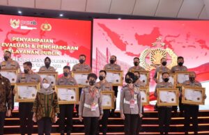 Raih Predikat ‘A’ Pelayanan Paling Prima, Polresta Bogor Kota Diganjar Penghargaan dari Kemenpan-RB