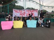 Aliansi Mahasiswa Guncang Bumi Tegar Beriman, Tolak Dua Periode Ade Yasin