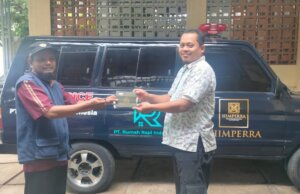 PT. Rumah Rapi Indonesia Berikan 1 Unit Ambulans untuk RW 06 Kelurahan Kalibaru Secara Gratis PT. Rumah Rapi Indonesia