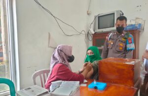 Polsek Ciampea Terus Lakukan Percepatan Vaksinasi Massal