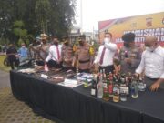 Sambut Ramadhan 1443 H, Polresta Bogor Kota Musnahkan Ribuan Barbuk Hasil Operasi Pekat