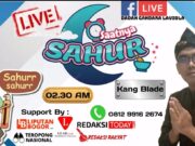 Live Acara Sahur di Facebook, Kang Blade Gaet Sponsor Burger Angot