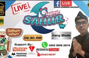 Live Acara Sahur di Facebook, Kang Blade Gaet Sponsor Burger Angot
