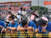 Modus Gunakan Seat Belt Mobil Auto Emergency Tools, 4 Pelaku Curat Diringkus Jajaran Polresta Bogor Kota