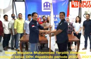 Sah ! Bagus Maulana Pimpin DPK Aspekindo Kota Bogor