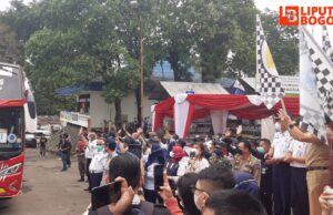 Dikota Bogor, Kemenhub Lepas 15 Bus Mudik Gratis