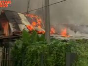 Kebakaran Hebat Hanguskan 4 Rumah Dinas RSMM Kota Bogor