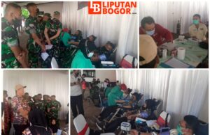 Hut Pomad Ke 76, Denpom III/1 Bogor Gelar Donor Darah dan Tebar Ribuan Paket Sembako
