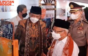 Wapres Ma’ruf Amin Bangga Hasil Karya Kampung Batik Cibuluh Kota Bogor