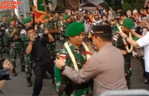 Ribuan Masyarakat Bogor Sambut Meriah Kepulangan Pasukan Elit Yonif 315/Grd Usai Tugas Menjadi Satgas Pamrahwan di Papua