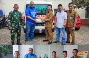 Warga Desa Ciangsana Gunung Putri Bahagia, Dapat Fasilitas 1 Unit Mobil Ambulance dari Kader Partai Demokrat